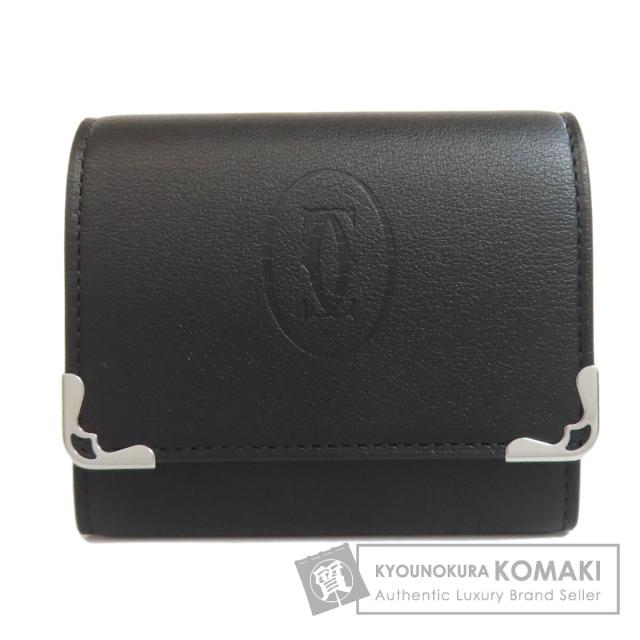 カルティエ CARTIER  ロゴ  ケース カーフ レディース  中古