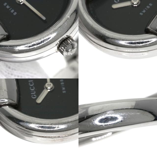 グッチ GUCCI 1400L ラウンドフェイス 腕時計 ステンレススチール SS