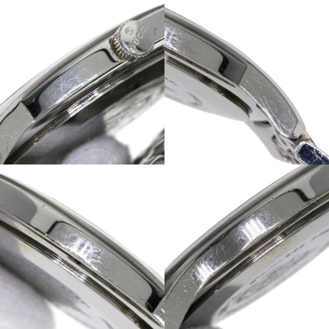 グッチ GUCCI 5500XL ラウンドフェイス 腕時計 ステンレススチール SS メンズ 中古_5