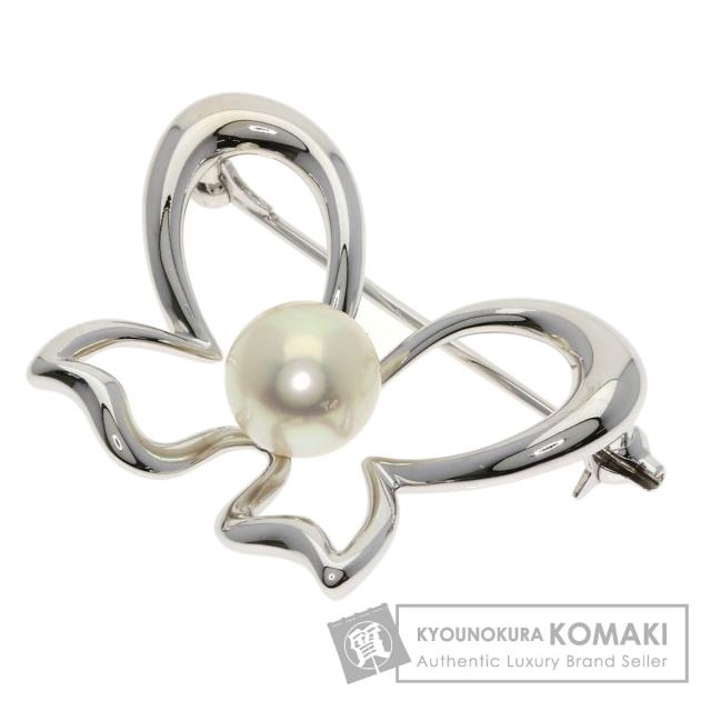 ミキモト MIKIMOTO パール 真珠 ブローチ K18ホワイトゴールド レディース 中古 105,930円