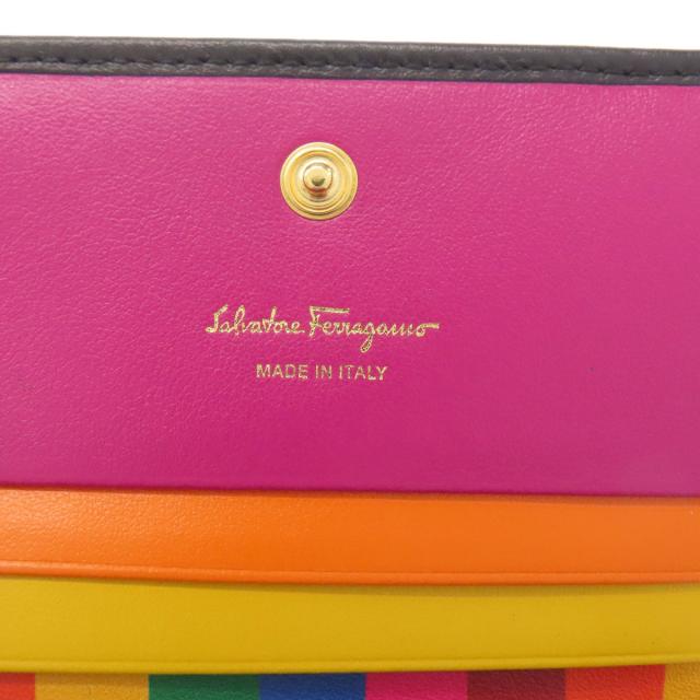 サルヴァトーレフェラガモ Salvatore Ferragamo ガンチーニモチーフ スタッズ 中古_6