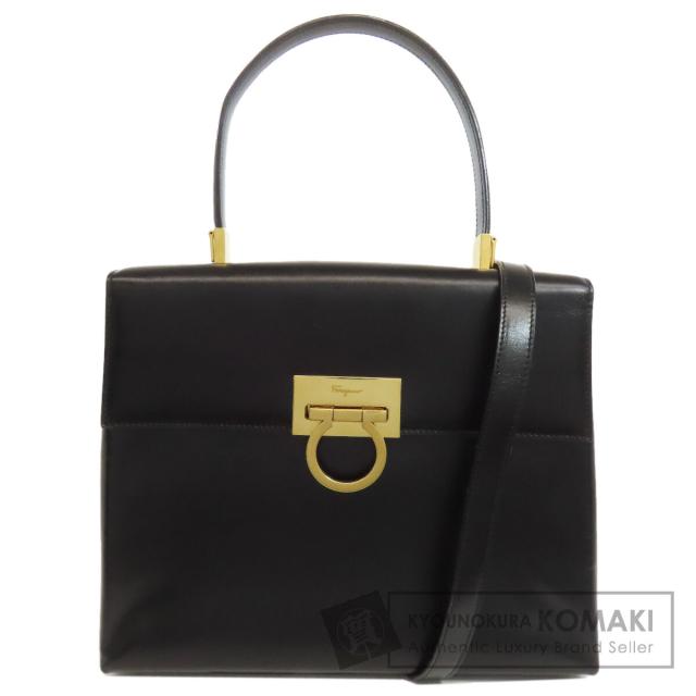 サルヴァトーレフェラガモ Salvatore Ferragamo  ガンチーニ金具 2WAY  ハンドバッグ レザー 中古