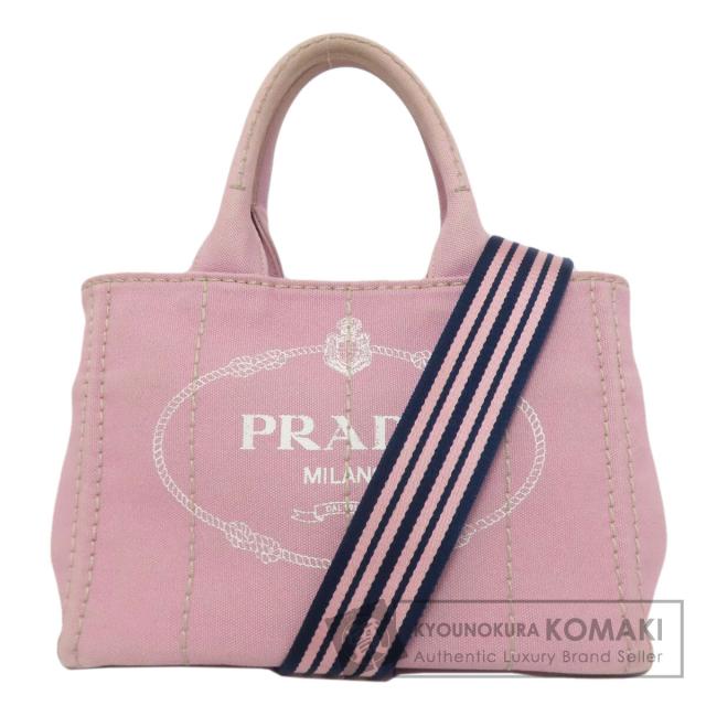 プラダ PRADA 1BG439  カナパミニ 2WAY  ハンドバッグ キャンバス レディース  中古