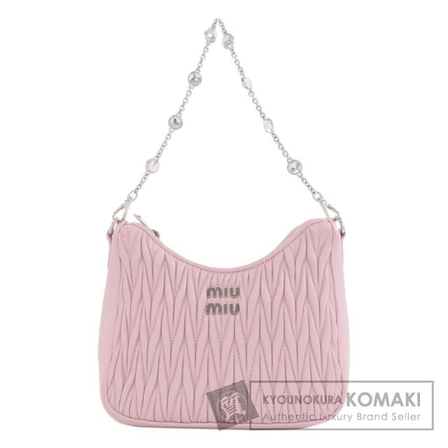 ミュウミュウ MIUMIU マテラッセ ハンドバッグ カーフ レディース 中古