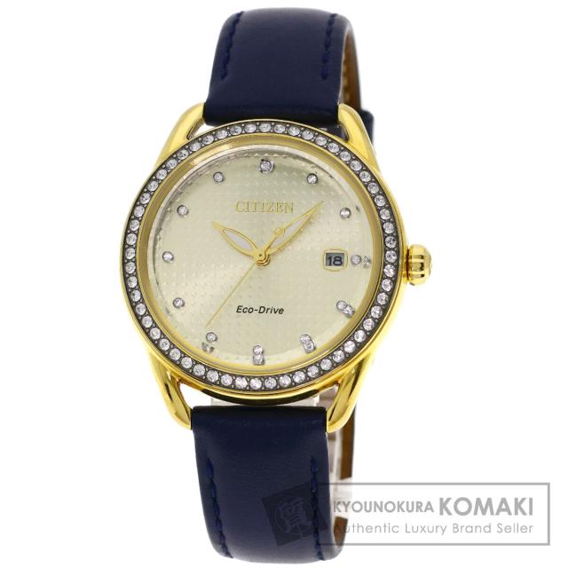 シチズン CITIZEN J810-S111871 ラウンドフェイス ラインストーン  