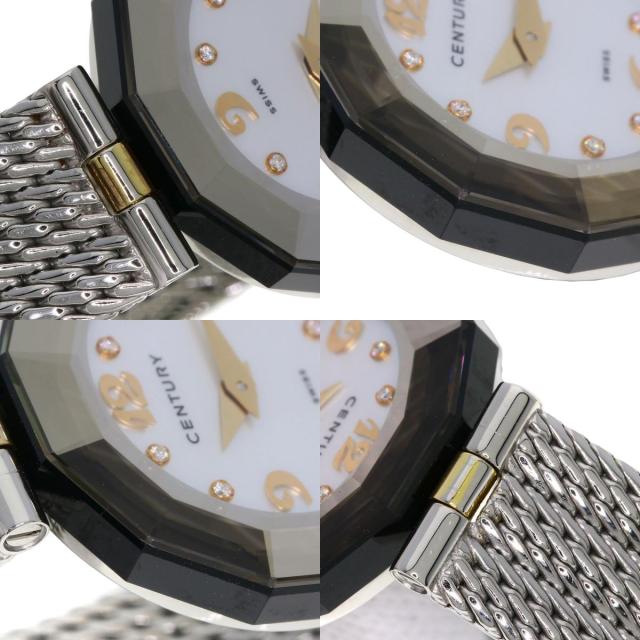 センチュリー CENTURY プライムタイム 8P ダイヤモンド 腕時計 ステンレススチール SS 中古_7