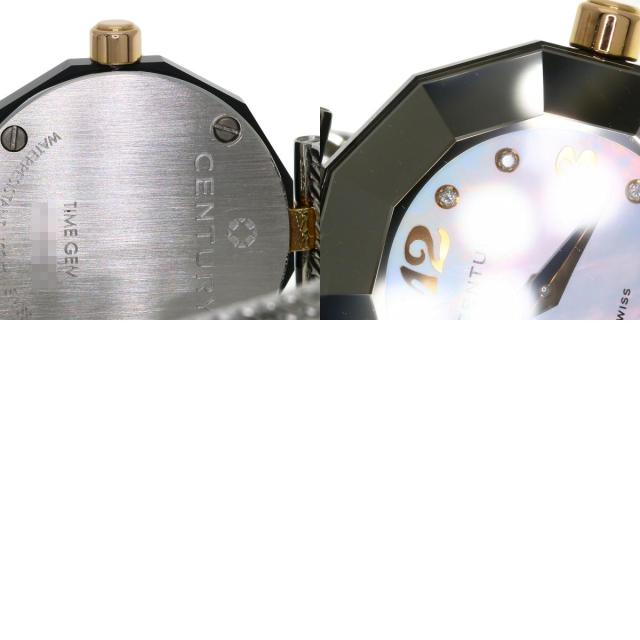 センチュリー CENTURY プライムタイム 8P ダイヤモンド 腕時計 ステンレススチール SS 中古_9