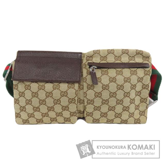 グッチ GUCCI 28566  GG  ヒップバッグ・ウエストバッグ キャンバス レディース  中古