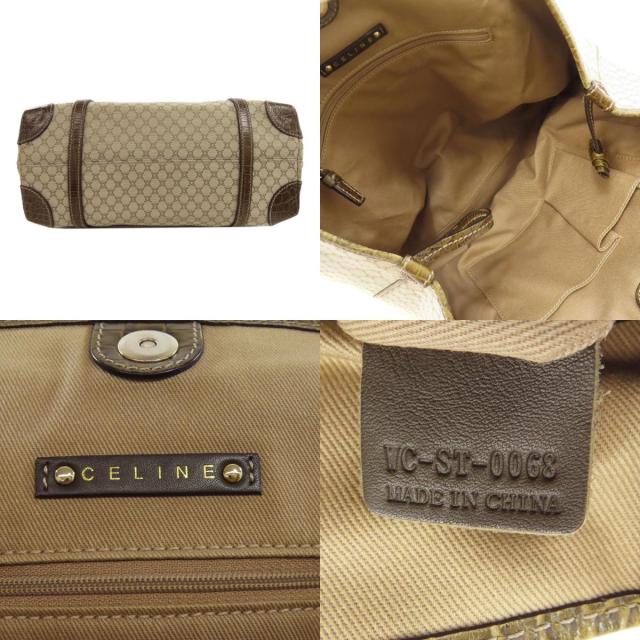セリーヌ CELINE  マカダム柄  トートバッグ キャンバス レディース  中古_4