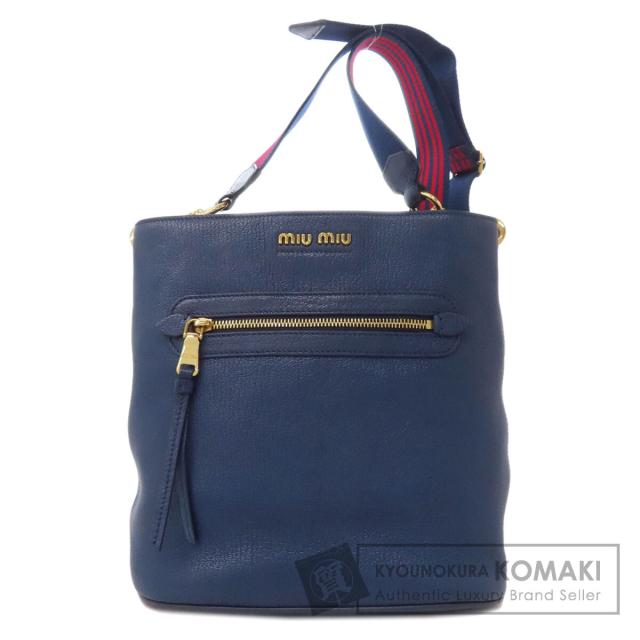 ミュウミュウ MIUMIU 5BE026  マドラス  ショルダーバッグ レザー レディース  中古