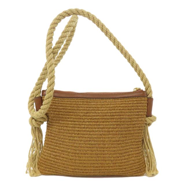 マルニ MARNI ロープ ショルダーバッグ ラフィア レディース 中古_2