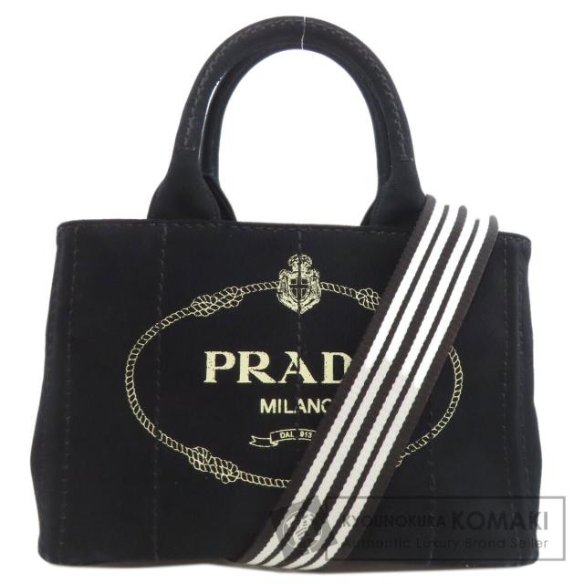 プラダ PRADA  カナパミニ 2WAY  ハンドバッグ キャンバス レディース  中古