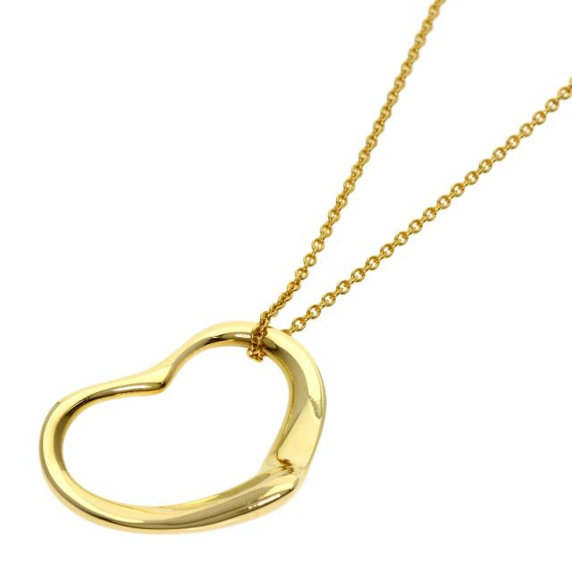 ◇ ティファニー K18 オープンハート ネックレス 750 金 40cm 3.2g