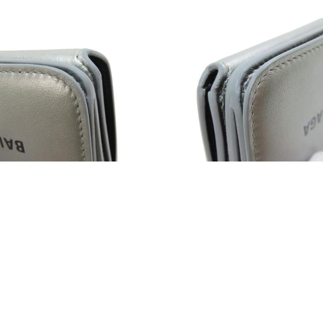 バレンシアガ BALENCIAGA ロゴ 三つ折り財布 ミニウォレット 中古