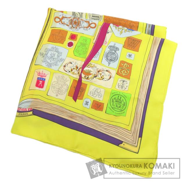 エルメス HERMES  カレ90 図面や記号  スカーフ シルク レディース  中古