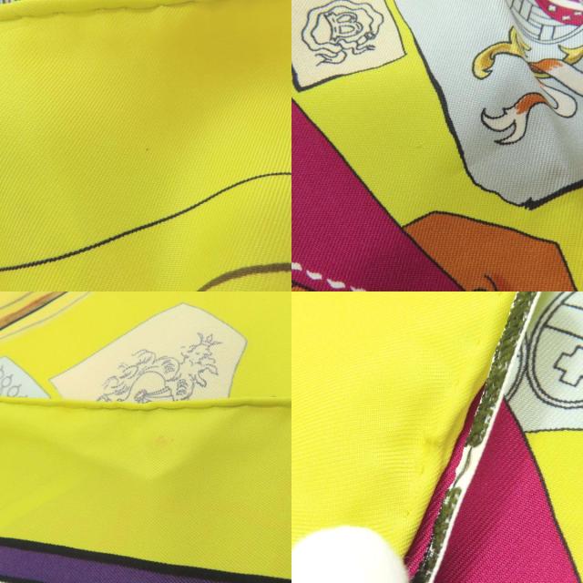 エルメス HERMES カレ90 図面や記号 スカーフ シルク レディース 中古