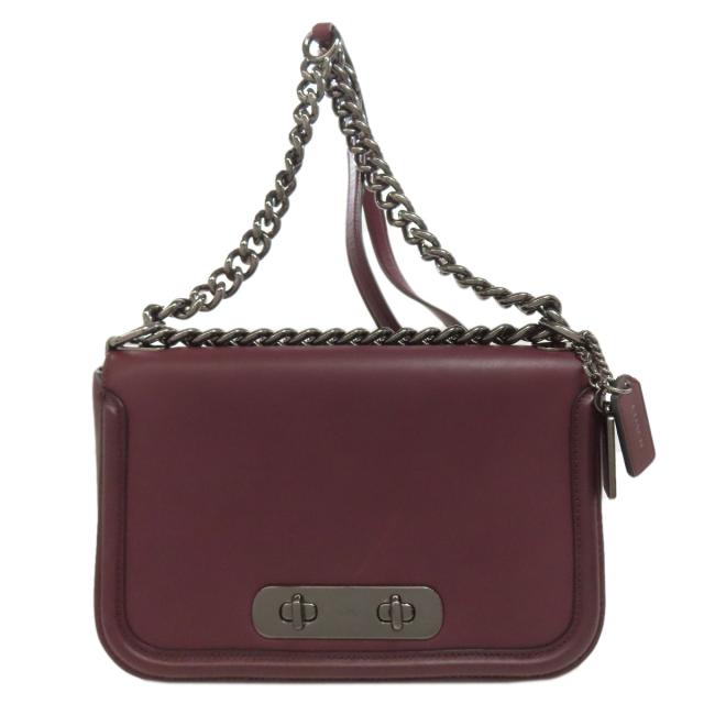 コーチ COACH 54640 ロゴ ショルダーバッグ レザー レディース 中古_1