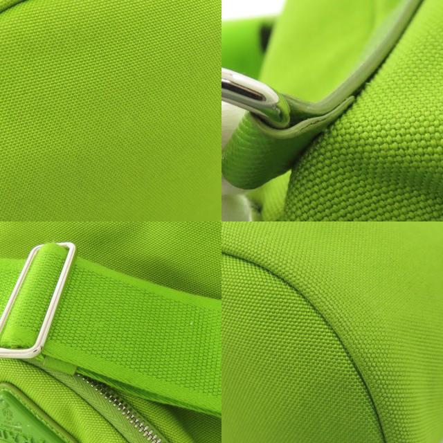 プラダ PRADA 2VH147 ロゴ ショルダーバッグ キャンバス レディース 中古_8