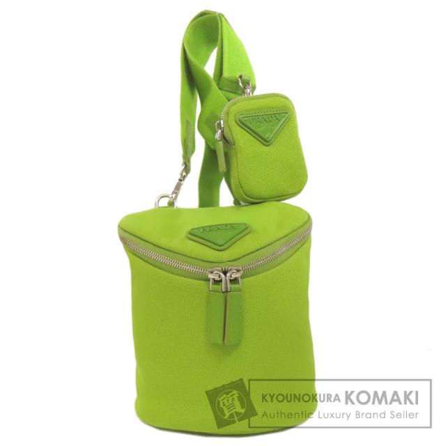 プラダ PRADA 2VH147  ロゴ  ショルダーバッグ キャンバス レディース  中古