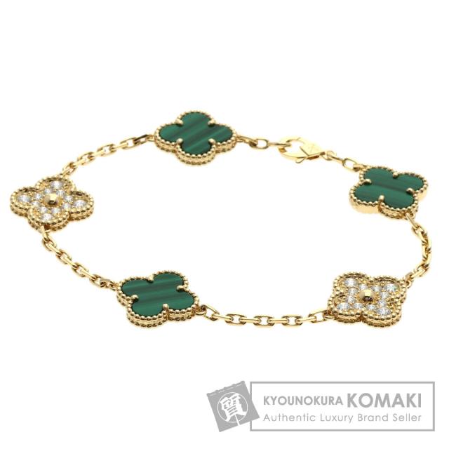 ヴァンクリーフ＆アーペル Van Cleef & Arpels ヴィンテージ アルハンブラ マラカイト 中古