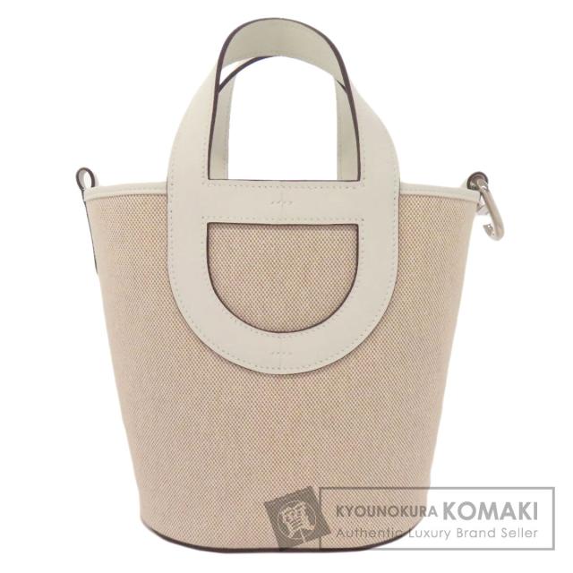 エルメス HERMES  イン・ザ・ループ 18 シルバー金具  ハンドバッグ トワルアッシュ 中古
