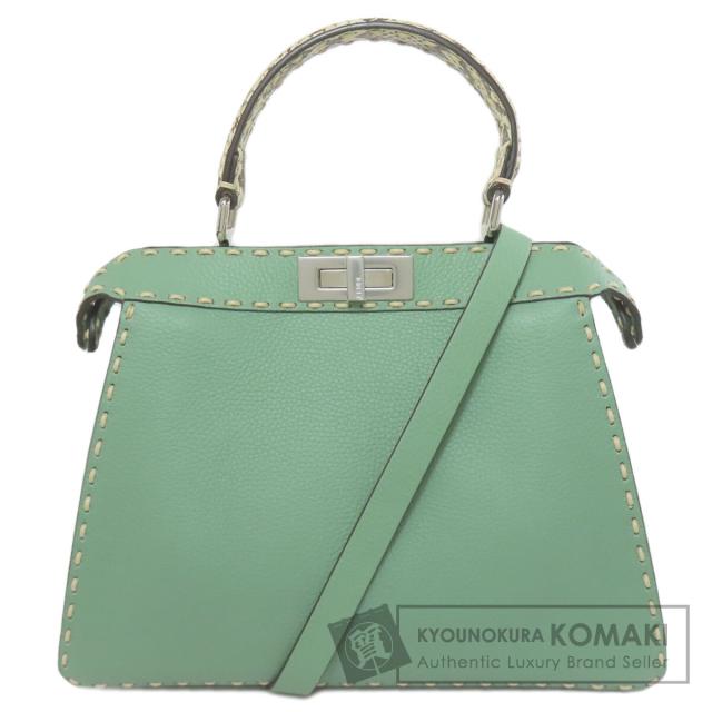 フェンディ FENDI  ピーカブー セレリア 2WAY  ハンドバッグ カーフ レディース  中古