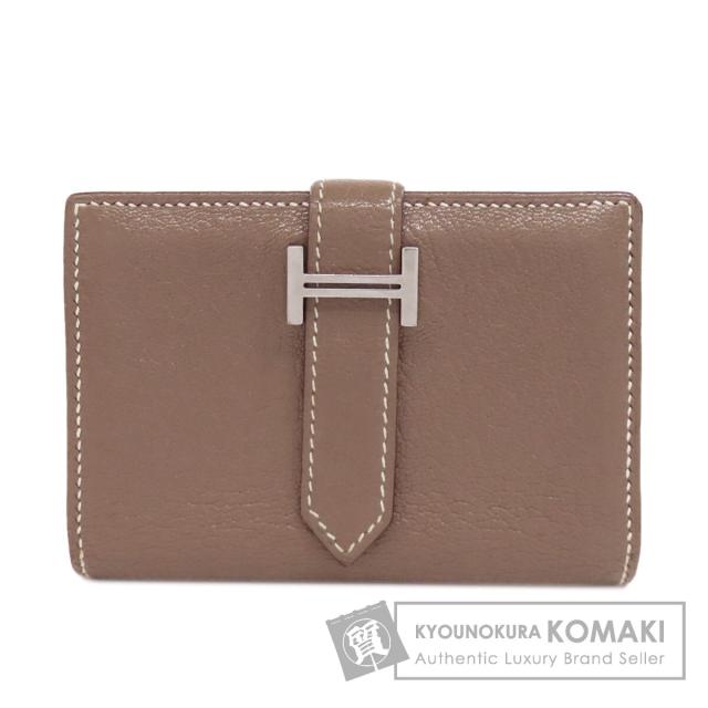 エルメス HERMES  ベアンミニ エトープ シルバー金具  ケース シェーブル レディース  中古