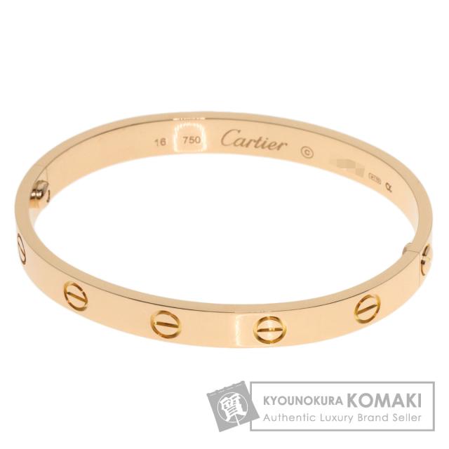 カルティエ CARTIER ラブブレス #16 ブレスレット K18ピンクゴールド レディース 中古