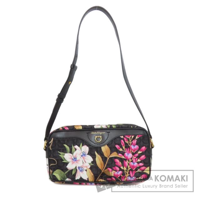 サルヴァトーレフェラガモ Salvatore Ferragamo  ミニショルダー フラワー ガンチーニ金具  中古