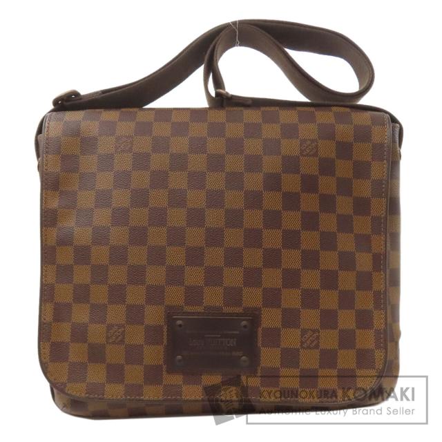 ルイヴィトン LOUIS VUITTON N51211  ブルックリンMM  ショルダーバッグ ダミエキャンバス 中古