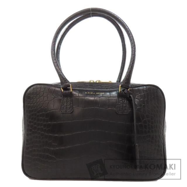 エーディーエムジェイ ADMJ  型押し  トートバッグ レザー レディース  中古