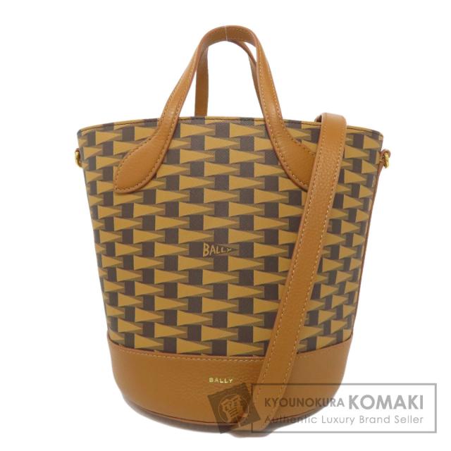 バリー BALLY  総柄 2WAY  トートバッグ PVC レディース  中古