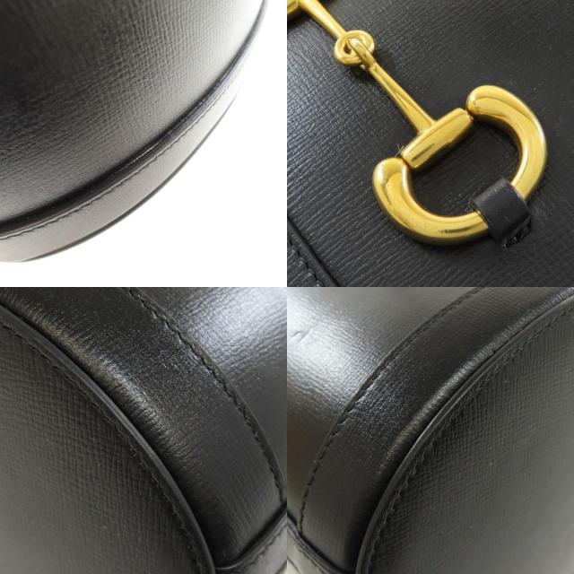 グッチ GUCCI 602118 ホースビット バケットバッグ トートバッグ レザー レディース 中古_8