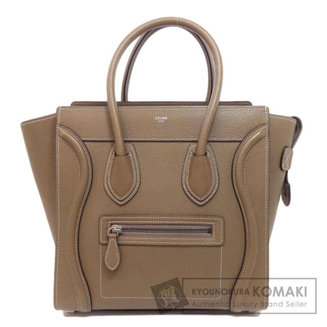 セリーヌ CELINE  ラゲージマイクロ  トートバッグ カーフ レディース  中古