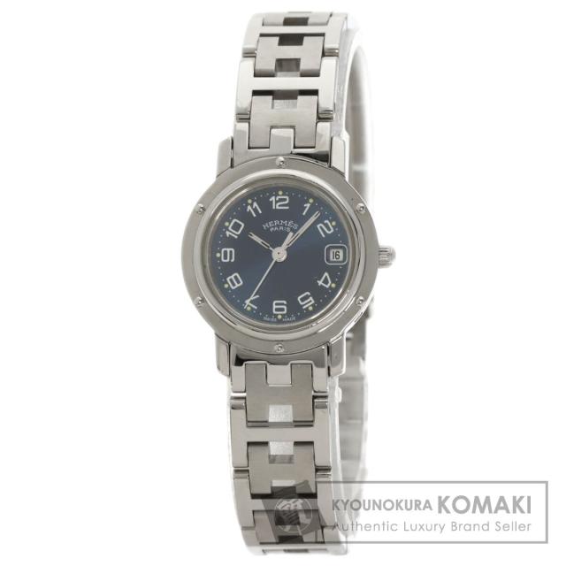 エルメス HERMES CL4.210  クリッパー  腕時計 ステンレススチール SS   レディース  中古