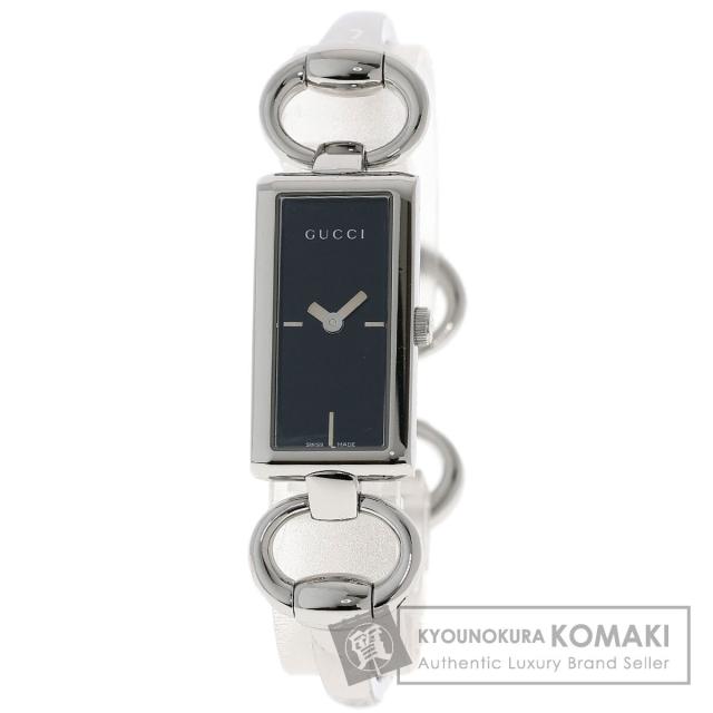 グッチ GUCCI YA119 スクエアフェイス 腕時計 ステンレススチール SS レディース 中古