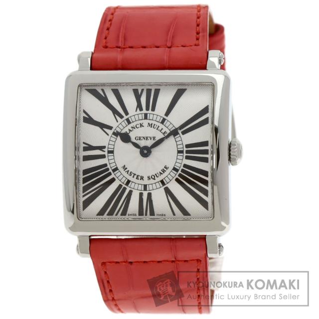 フランクミュラー FRANCK MULLER 6002MQZ  マスタースクエア  腕時計 ステンレススチール 革   中古