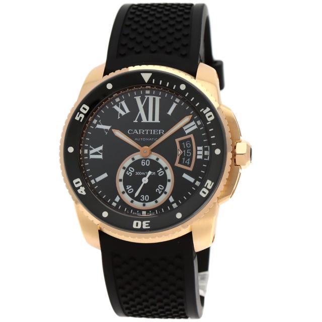 カルティエ CARTIER W7100052  カリブルドゥカルティエ ダイバー  腕時計 K18ピンクゴールド 中古_1