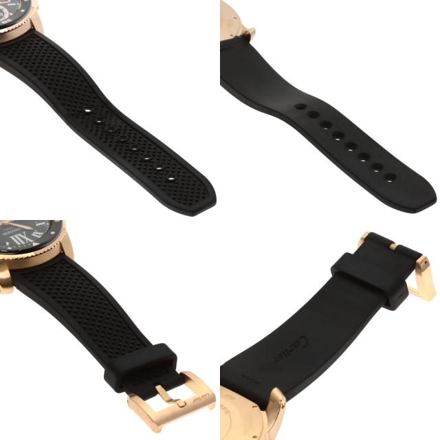 カルティエ CARTIER W7100052  カリブルドゥカルティエ ダイバー  腕時計 K18ピンクゴールド 中古_4