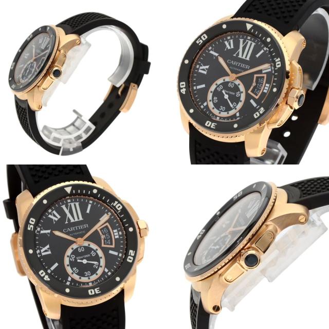 カルティエ CARTIER W7100052  カリブルドゥカルティエ ダイバー  腕時計 K18ピンクゴールド 中古_2