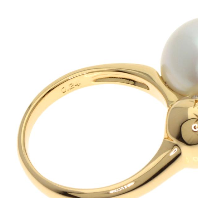 タサキTASAKI K18イエロートパーズ パールリング - タサキ TASAKI 10号