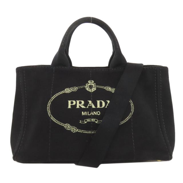 プラダ PRADA カナパ 2WAY ハンドバッグ キャンバス レディース 中古_1