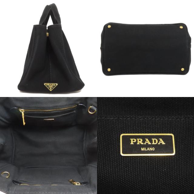 プラダ PRADA カナパ 2WAY ハンドバッグ キャンバス レディース 中古_3