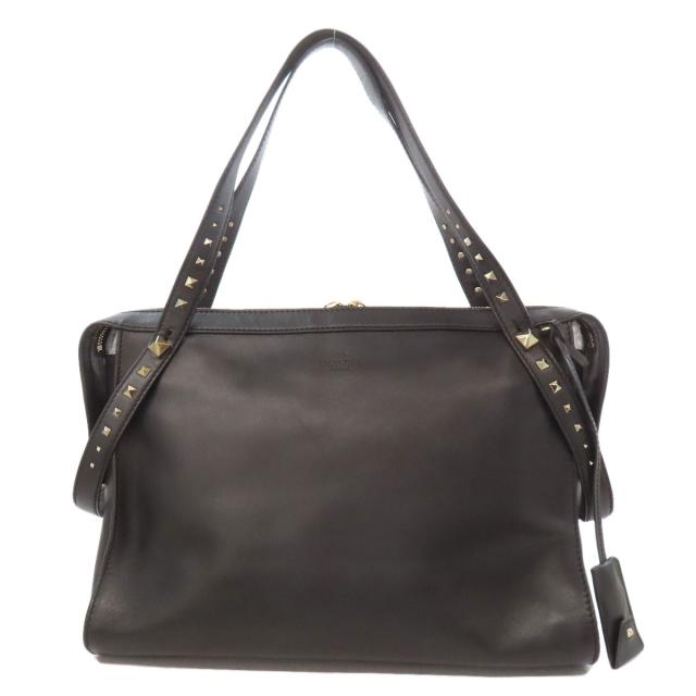 バレンティノ VALENTINO スタッズ ショルダーバッグ レザー レディース 中古_1