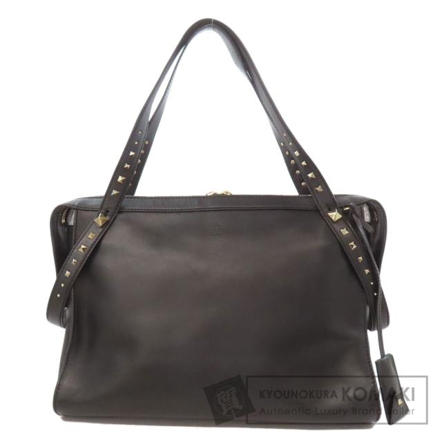 バレンティノ VALENTINO  スタッズ  ショルダーバッグ レザー レディース  中古
