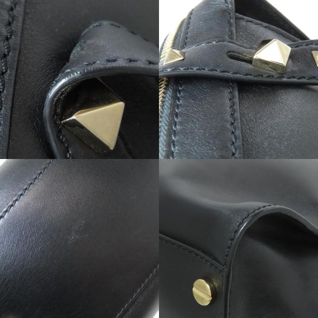 バレンティノ VALENTINO スタッズ ショルダーバッグ レザー レディース 中古_8