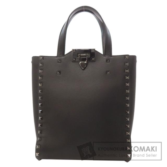 バレンティノ VALENTINO  スタッズ  ハンドバッグ レザー レディース  中古