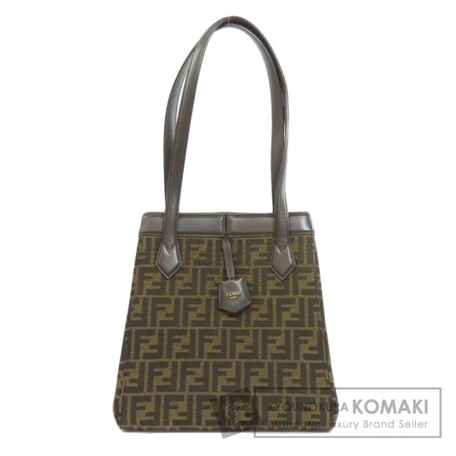 フェンディ FENDI  オリガミ ミディアム ズッカ柄  トートバッグ キャンバス レディース  中古