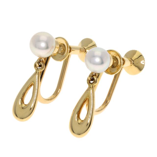 ミキモト MIKIMOTO  パール 真珠  イヤリング K18イエローゴールド レディース  中古_1