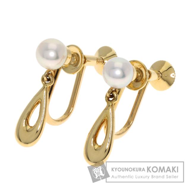 ミキモト MIKIMOTO  パール 真珠  イヤリング K18イエローゴールド レディース  中古